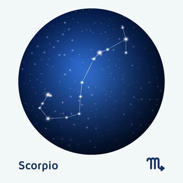 Scorpio sterrenbeeld — Stockvector