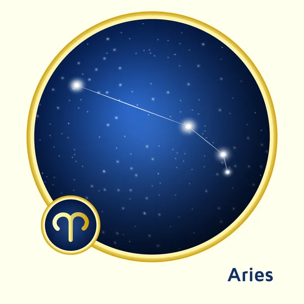 Constelação aries — Vetor de Stock