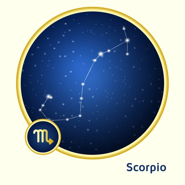 Scorpio sterrenbeeld — Stockvector