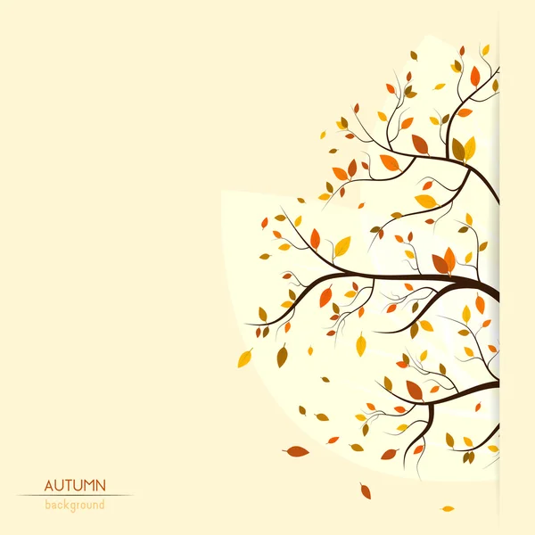 Árbol de otoño — Archivo Imágenes Vectoriales