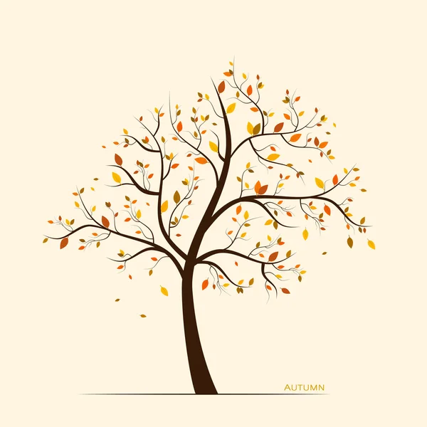 Herfst boom — Stockvector