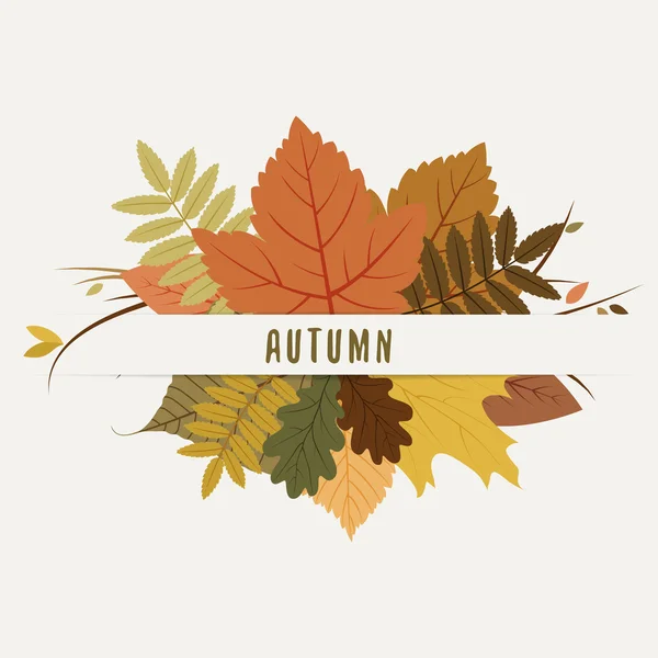 Decoración de otoño — Vector de stock