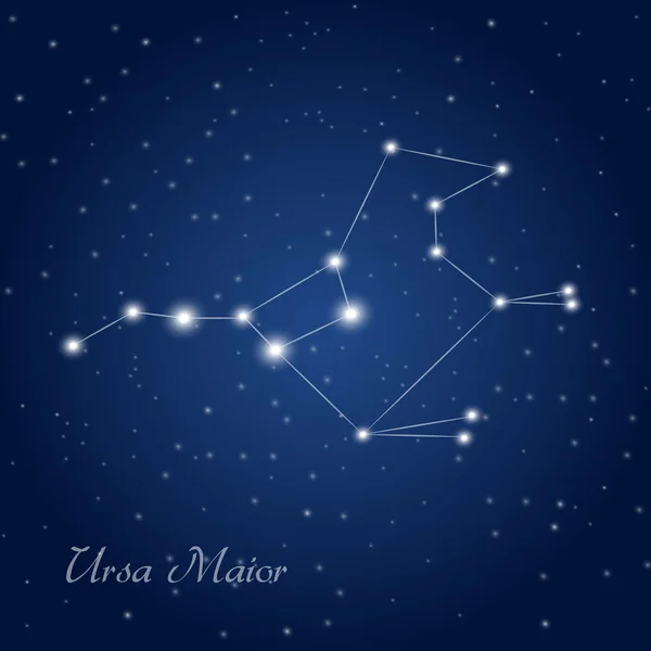 Constelación de Ursa Maior — Vector de stock