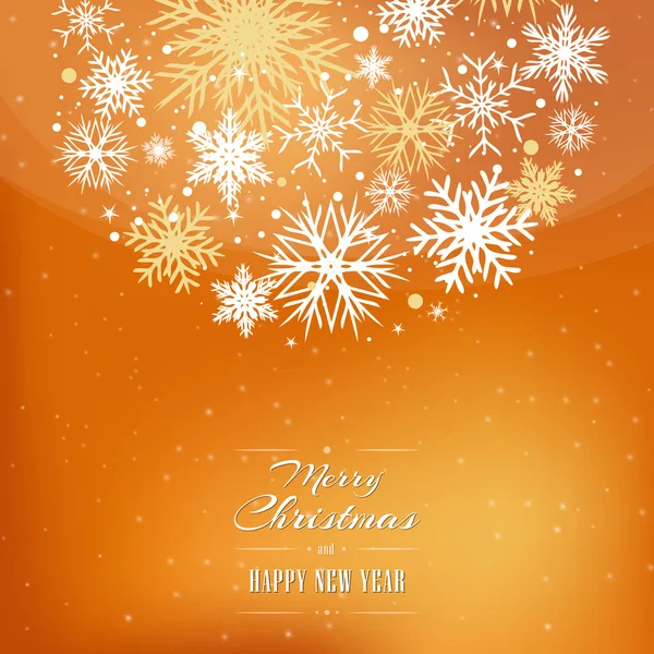 Jul orange baggrund – Stock-vektor