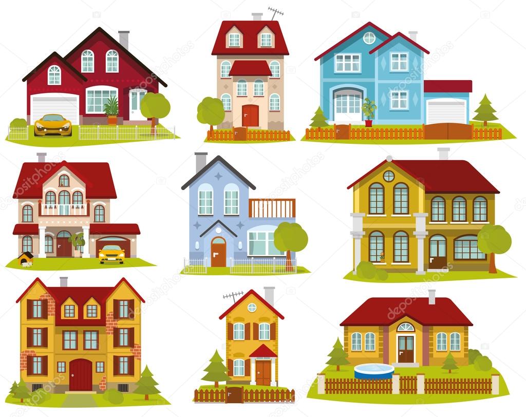 Collection of 9 houses 
