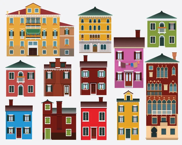 Casas europeas (Italia) ) — Vector de stock