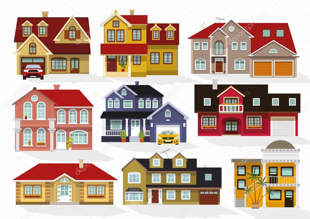 City houses collection