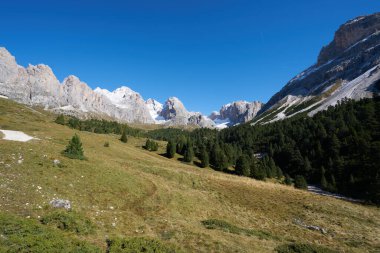 Rocky dağ manzarası, Dolomitler, İtalya