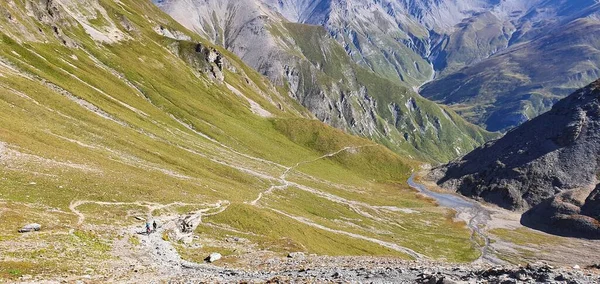 Mtb ruta de ciclismo de montaña de ischgl austria a — Foto de Stock