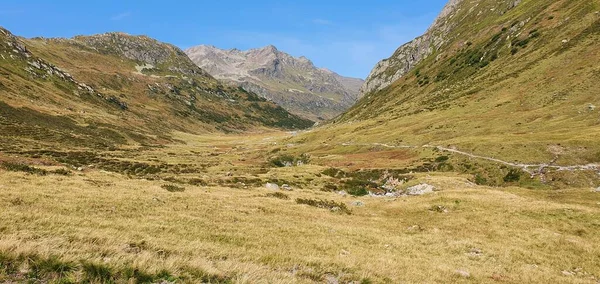 2020 Sonbaharında Avrupa Nın Alplerinde Bisiklet Mtb Yürüyüş Yolu — Stok fotoğraf