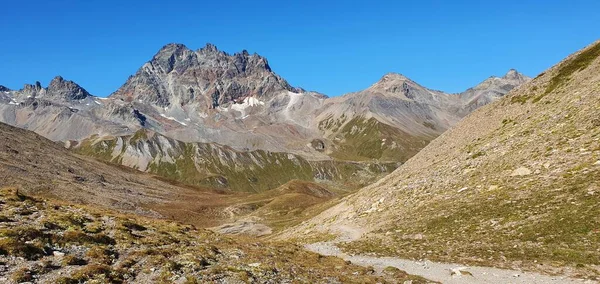 2020 Sonbaharında Avrupa Nın Alplerinde Bisiklet Mtb Yürüyüş Yolu — Stok fotoğraf