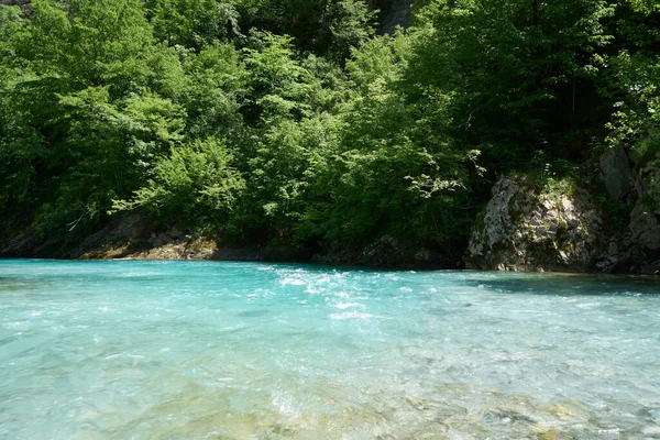 Rivière Shala Nord Albanie Lac Koman Eco — Photo