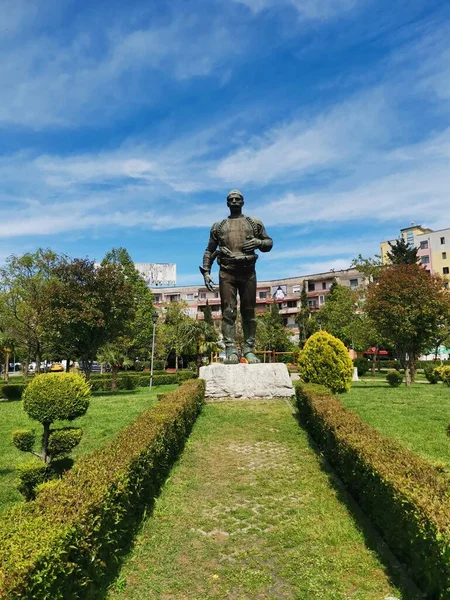Staty Albansk Man Shkoder North Albania — Stockfoto