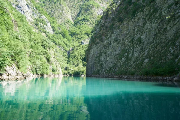 Shala Fluss Nordalbanien Stockbild