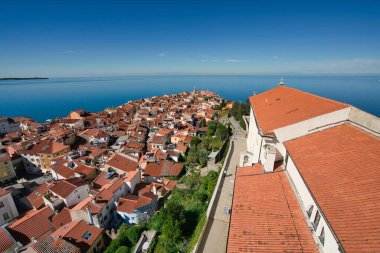 Venedik 'in eski Piran kasabası