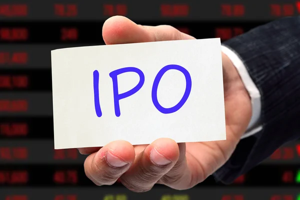 Формулировка IPO — стоковое фото