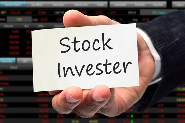 Investitore azionario — Foto Stock