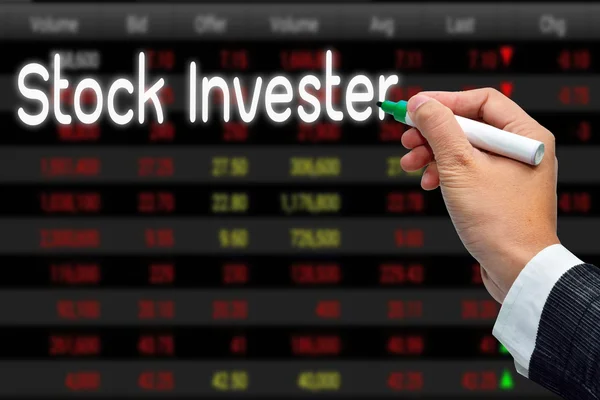 Inversor en acciones — Foto de Stock
