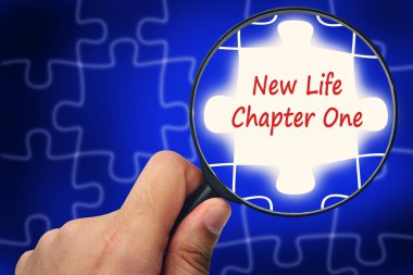 New Life Chapter One word. Magnifier and puzzles.