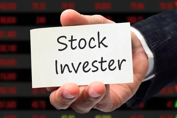 Фондовый инвестор — стоковое фото
