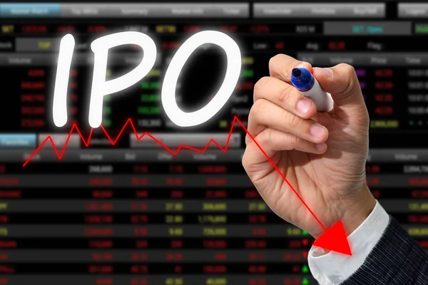 Формулировка IPO — стоковое фото