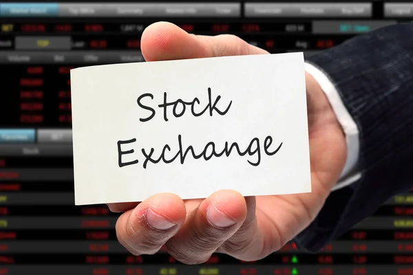 Borsa valori — Foto Stock