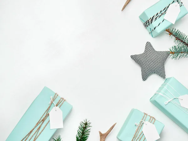 Yeni yıl kartları, afişler ve parti posterleri için maket.