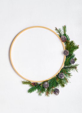 Noel tebrik kartı maketi, mesajınız için yer var..