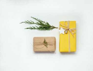 Yeni yıl kartları, afişler ve parti posterleri için maket.