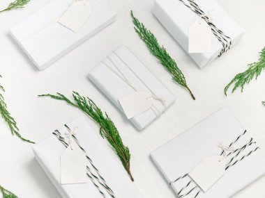 Yeni yıl kartları, afişler ve parti posterleri için maket.