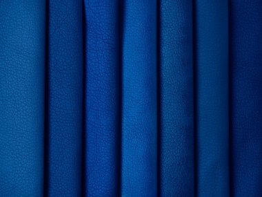 Çeşitli renklerde deri örnekleri.