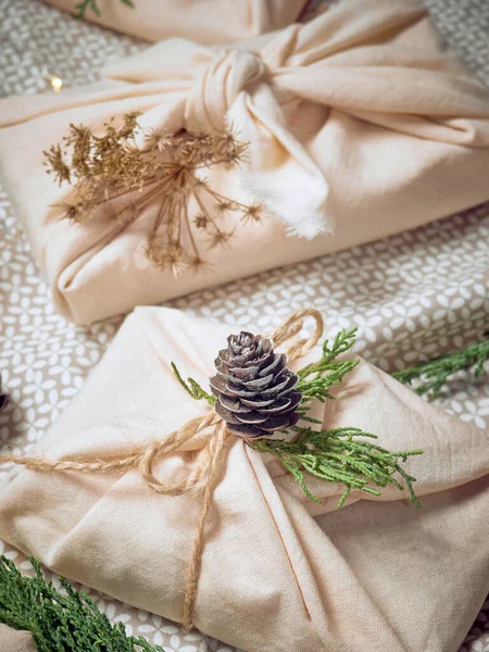 Zero Waste Eco Friendly Christmas Concept — Stock Photo, Image