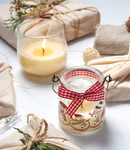 Zero Waste Eco Friendly Christmas Concept — Stock Photo, Image