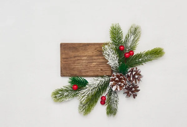 Noel tebrik kartı maketi, mesajınız için yer var..