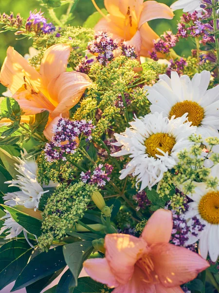 Schöne Bunte Sommer Blume Hintergrund — Stockfoto