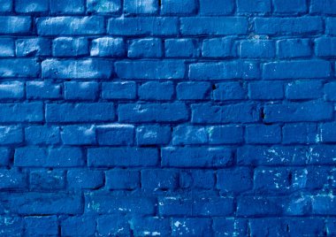 Mavi tuğla duvar arkaplanı.