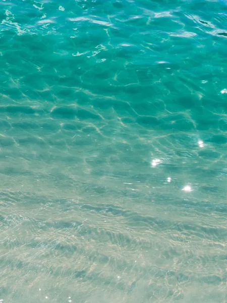 Surface Transparent Blue Sea Water — Stock Photo, Image