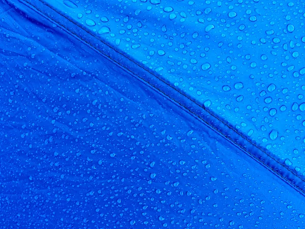 Вода Падає Водонепроникну Мембранну Тканину Ранкова Роса Наметі — стокове фото