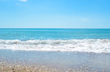 parlak renkli deniz manzarası