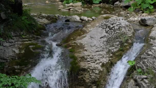 Cachoeira Jasenica Montanha Vlasic Bósnia Herzegovina — Vídeo de Stock