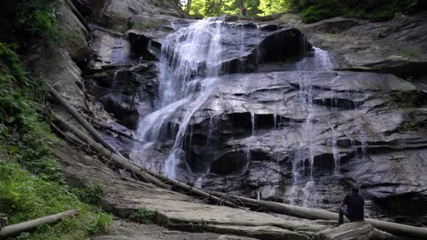 Waterfalls Kozica Vranica Mountain Busovaca Bosnia Herzegovina — Stock Video