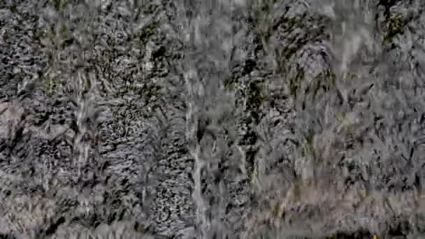 Водоспад Гірській Річці Текстура — стокове відео