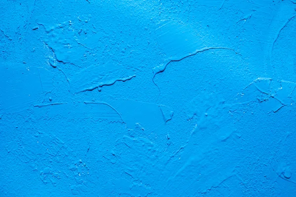 Blaue Betonwand Mit Putz Hintergrundtextur Kopierraum — Stockfoto