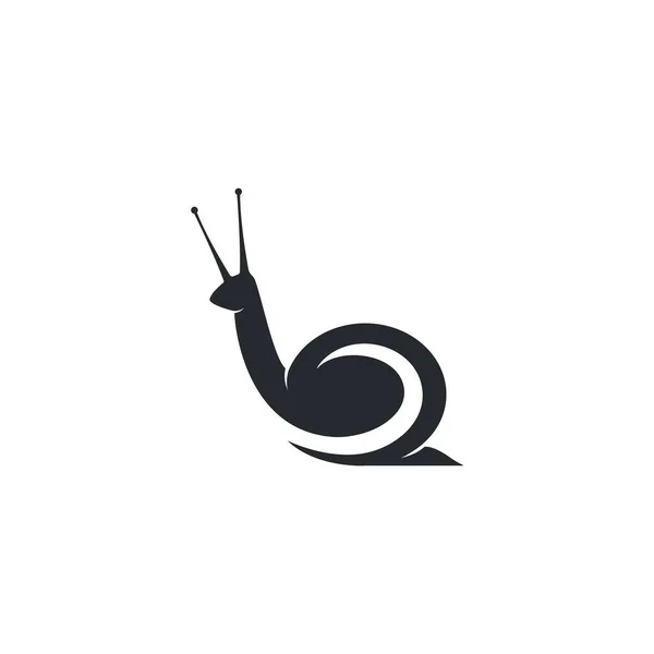Salyangoz Logosu Vektör Resimleme Tasarımı — Stok Vektör