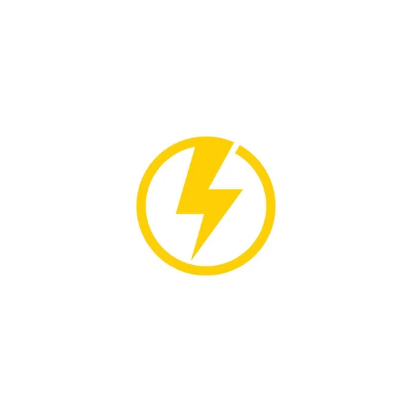 Lightning Electric Power Vector Logo Design Element Energy Thunder Electricity — Stock Vector