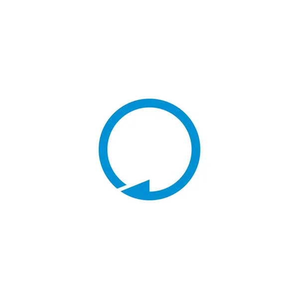 Frecce Cerchio Vettoriale Illustrazione Icona Logo Template Design — Vettoriale Stock
