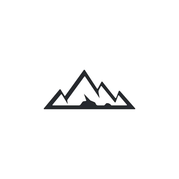 Icono Alta Montaña Logo Plantilla Negocio Vector — Vector de stock