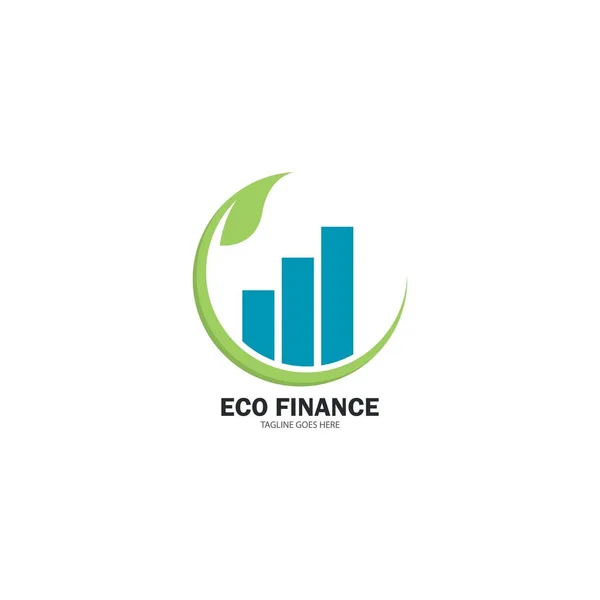 Projeto Profissional Ilustração Ícone Vetor Logotipo Financiamento Eco — Vetor de Stock