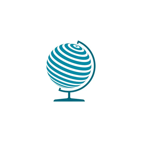 Дизайн Векторного Логотипа Глобуса — стоковый вектор
