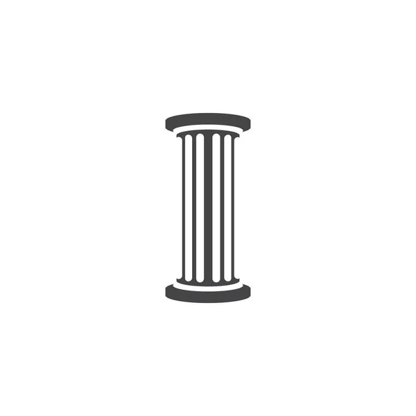 Pillar Logo Template Column Vector Illustration Design — Stock Vector